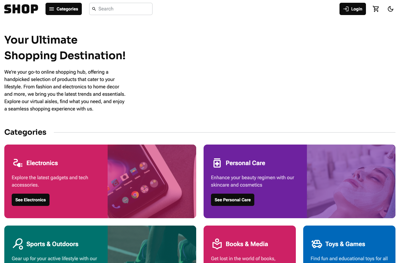Shopping experience with app