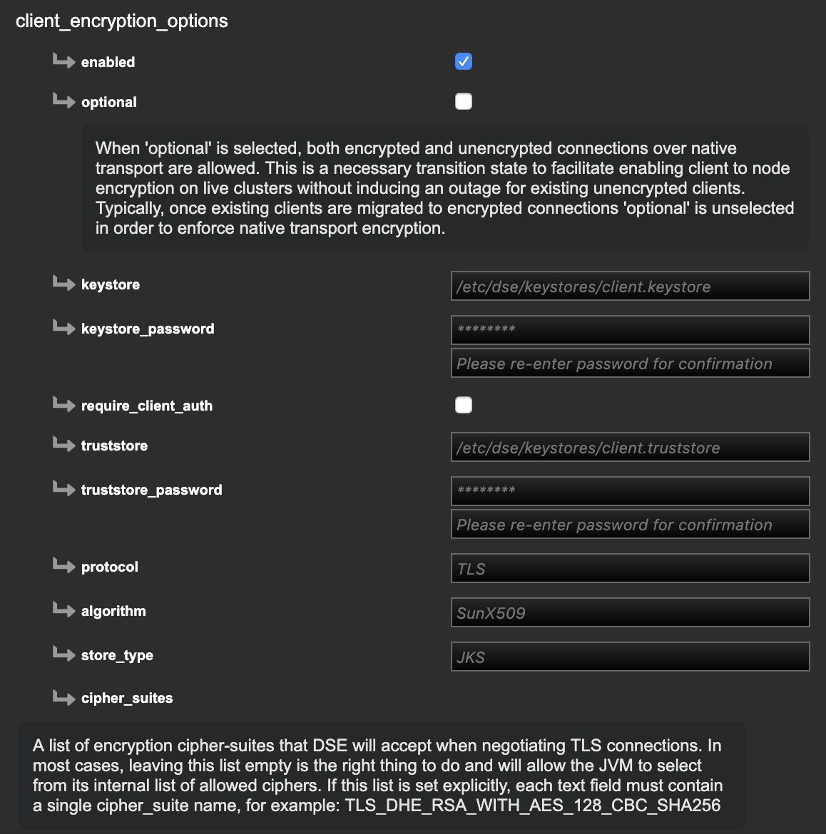 Enable client_encryption_options