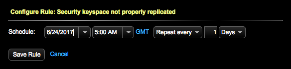 Configure rule dialog Best Practice Service