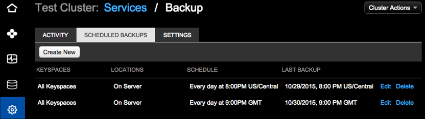 editDeleteSscheduledBackups