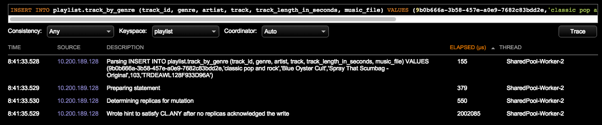 opscPerfServSlowQueryTraceResults