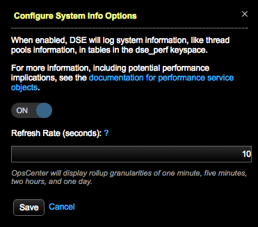 perfServiceConfigSysInfoRefreshRate